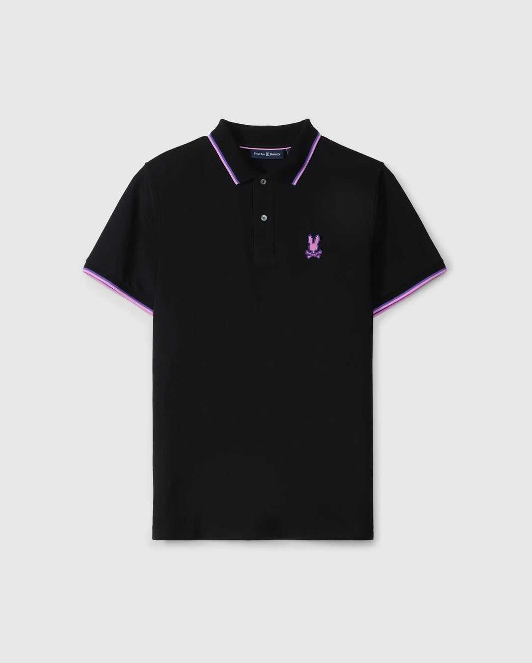 Polos Psycho Bunny Houston Pique Polo Shirt Noir Homme | GHW-69961233